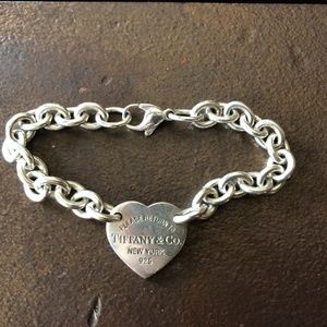 Tiffany & Co Heart tag charm bracelet